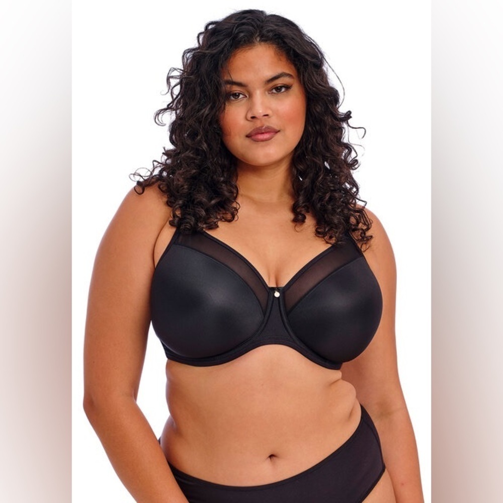 Elomi Smooth Underwire Moulded Non Padded Bra in Black B1374